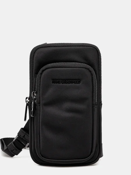 Karl Lagerfeld torbica za okoli pasu K/ESSENTIAL črna