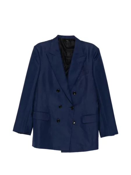 Sacou Tom Ford cu două rânduri de nasturi albastru