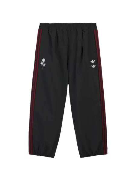 Pantaloni Adidas alergare cu autograf negru