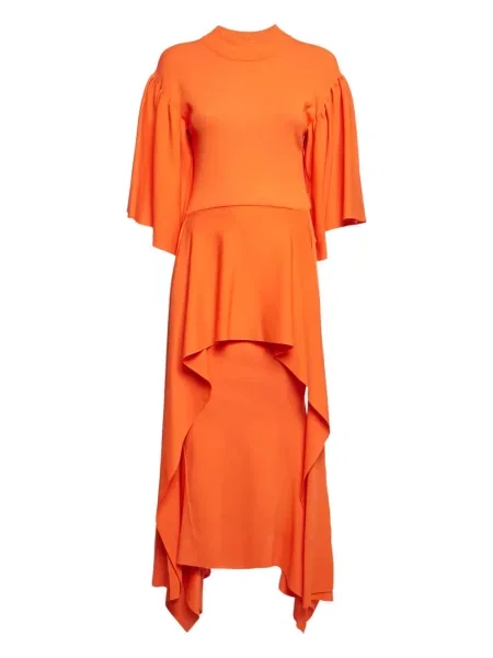 Rochie midi Solace London până la genunchi de costum portocaliu