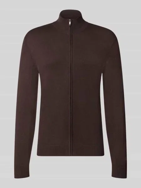 Kardigan rozpinany o kroju slim fit z mieszanki ze stójką Mcneal