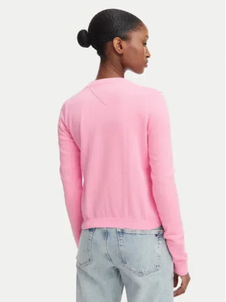 Tommy Jeans Kardiganas rožinė