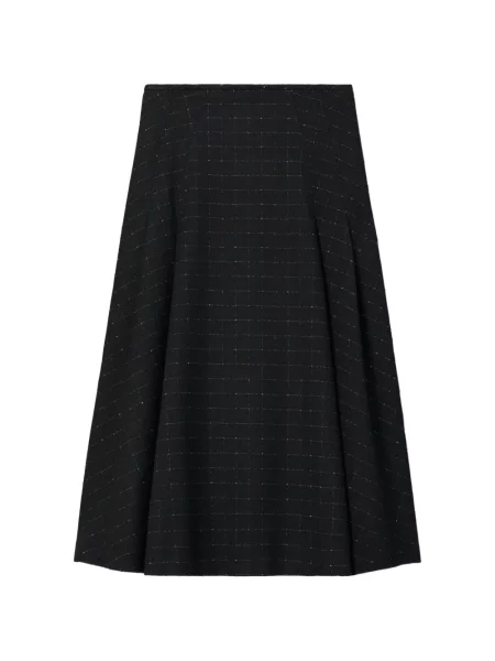 Fustă Tory Burch de lână negru