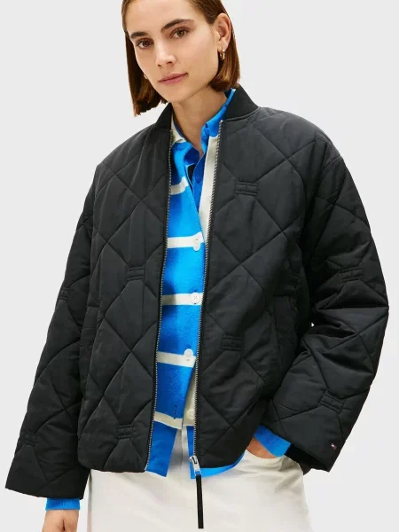 Утеплена куртка Tommy Hilfiger чорна