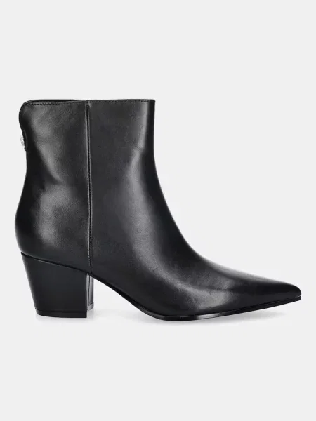 Guess cizme de piele HALISA negru