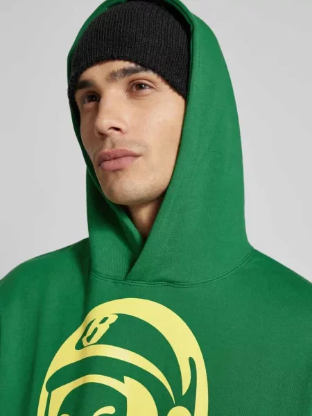 Bluza z kapturem o kroju oversized z kapturem Billionaire Boys Club zielona