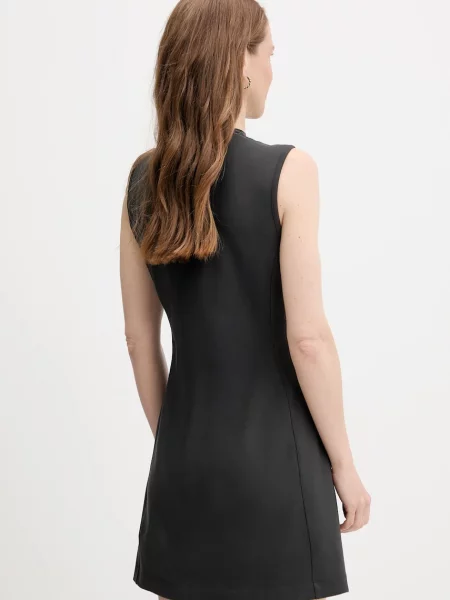 Šaty Calvin Klein Jeans mini přiléhavé šedá