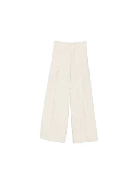 Spodnie Dries Van Noten beżowe