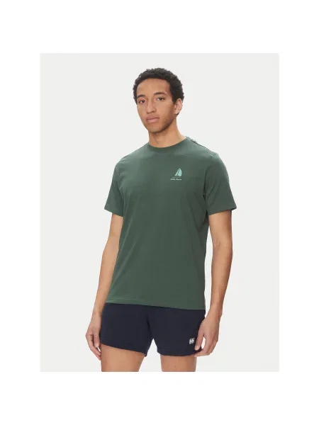 Футболка Helly Hansen зеленая