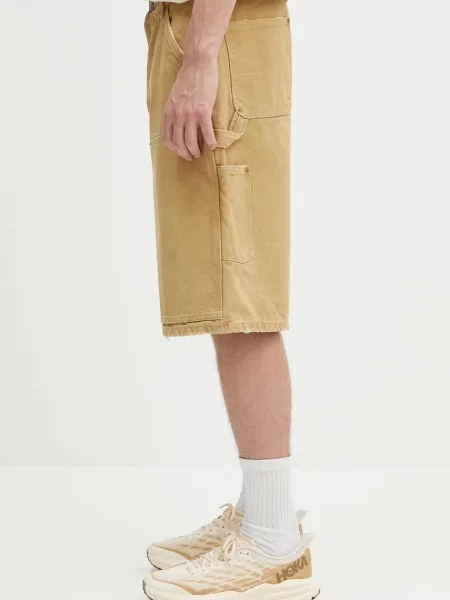 Короткие шорты Ambush из канваса бежевые