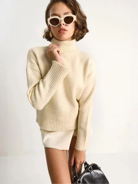 Bianco Lucci Pulover Pullover kremna