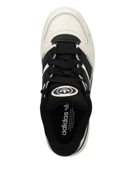 Ριγέ μισό φερμουάρ sneakers Adidas EQT σουέντ μαύρο