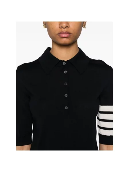Koszulka polo Thom Browne niebieska