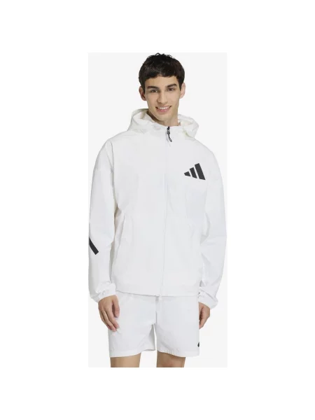 Bluza z kapturem adidas Z.N.E. Full Zip czysty XS biały