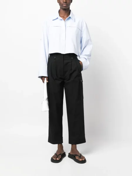 Kelnės Twinset apkarpytas juoda