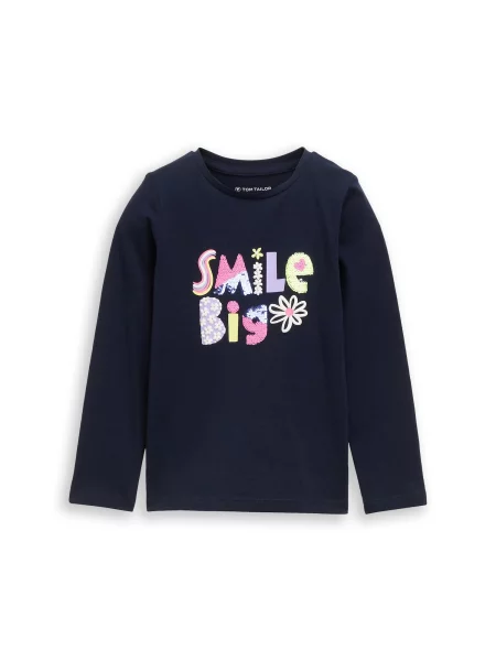 TOM TAILOR Tricou închis / galben deschis / mov deschis / roz deschis albastru