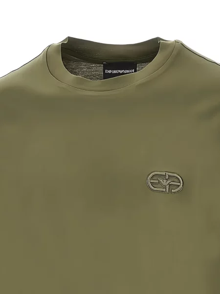 Majica Emporio Armani s autogramom zelena