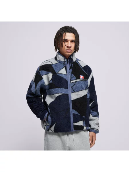 Nike Polar M Nk Club Wntr Flc Top Aop Art niebieska