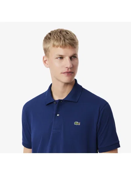 Lacoste Koszulka Polo Oryginał Petit Piqué granatowa