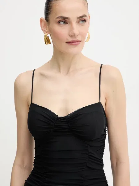 Guess sukienka CALLIE mini dopasowana czarny