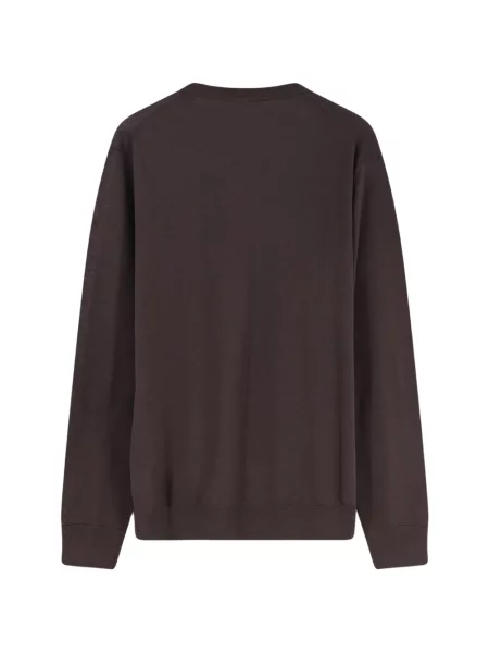 Кашмирен пуловер Bramani Cashmere с кръгло деколте кафяво