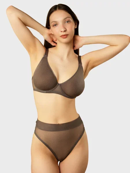 Бюстгальтер Brabrabra коричневий