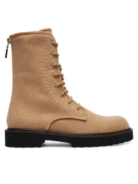 Max Mara Gležnjače Bakerzipwk smeđa