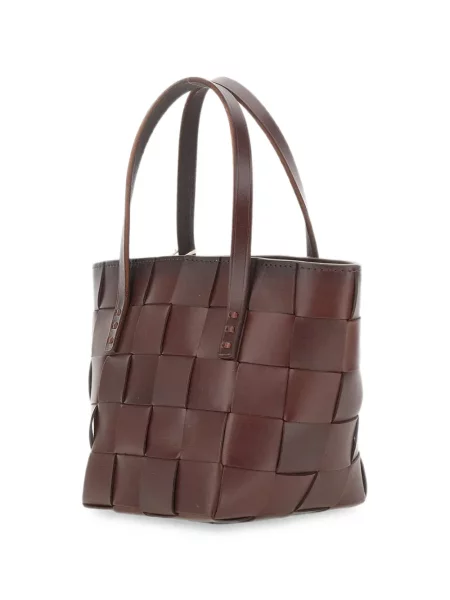 Geantă shopper Dragon Diffusion din piele maro