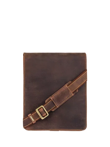 Кожаная сумка Visconti коричневая