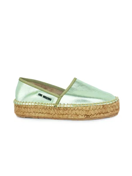 Espadryle Love Moschino niebieskie