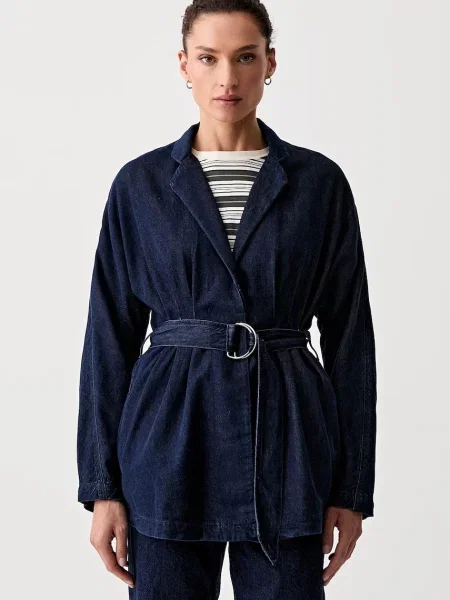 Rag & bone sacou cu un singur rând de pentru femei din denim Mandi