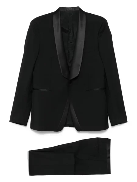 Costum Tagliatore din satin de costum negru