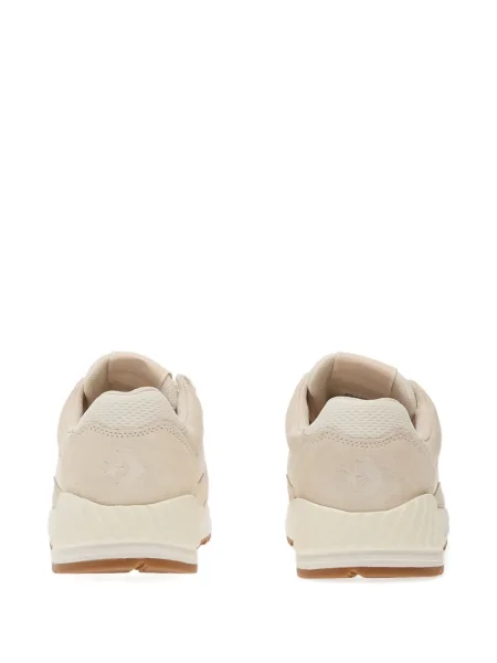 Мюли Converse на платформе бродирани на цветя сребристо