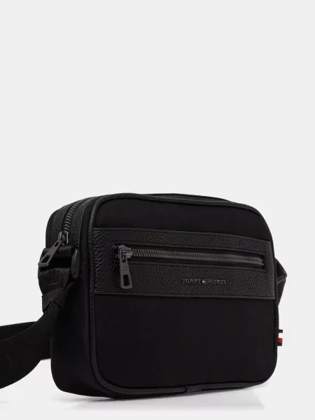 TOMMY HILFIGER Geantă de umăr negru