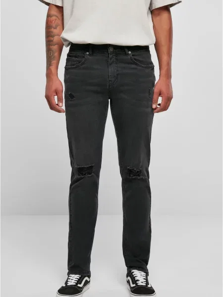 Blugi Urban Classics zdrențuiți negru