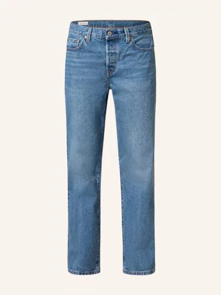 Levi's jeansy high waist niebieskie