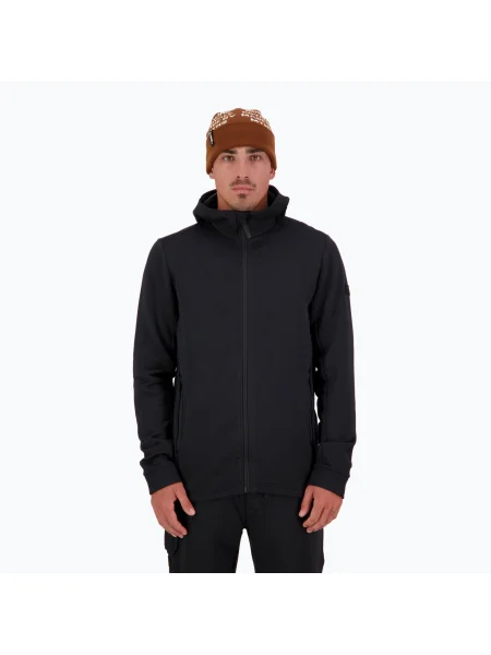 Férfi Mons Royale Arcadia Merino Fleece kapucnis sapka fekete. Méret: XL fekete