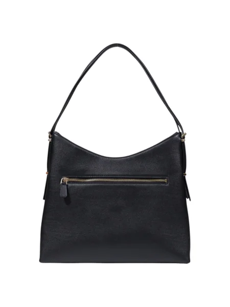 Lniana torebka hobo Guess czarna