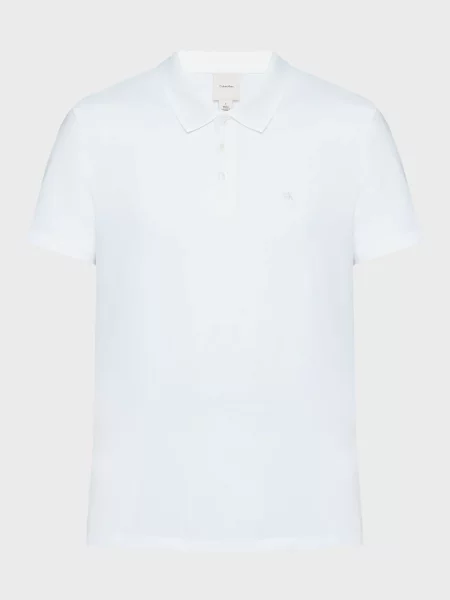 Стрейчевое поло Calvin Klein белое