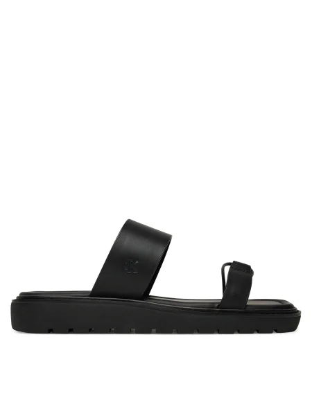 Calvin Klein Jeans Papucs Rope Sandal Soft Lth Mg fekete