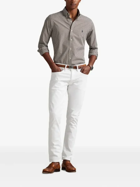 Μικρός κασκέτο Polo Ralph Lauren με χαμηλή μέση υφαίνω διαγωνίως πράσινο