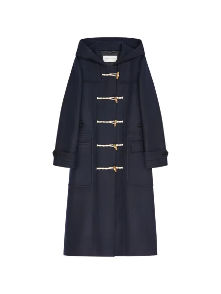 Palton Dries Van Noten de lână albastru
