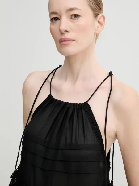 Сукня MUNTHE FUENTA maxi розкльошена чорний