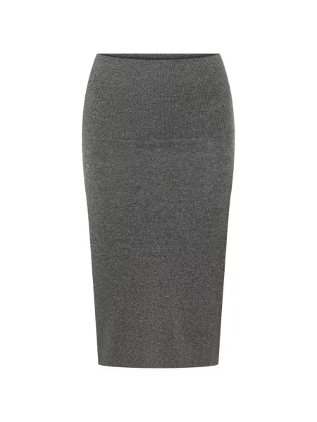 Fustă tip creion Stella Mccartney de lână gri