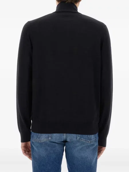 Pulover Fred Perry de jumătate de fermoar albastru