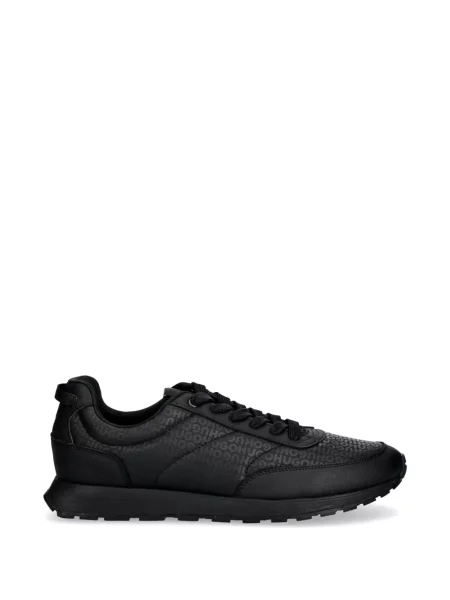 Sneakerși Hugo cu imagine negru