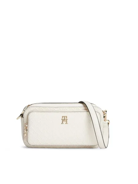 Tommy Hilfiger Geantă Th Daily Camera Bag Mono Alb bej