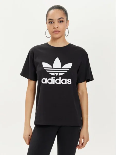 T-shirt adidas Trefoil Regular Tee Black XS czarna