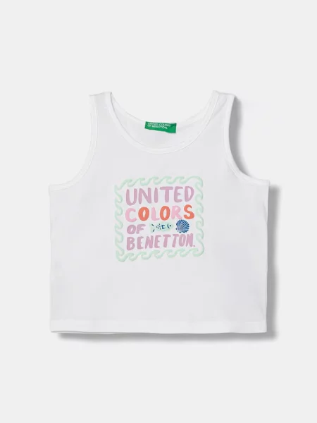 Dětské top United Colors Of Benetton bílý