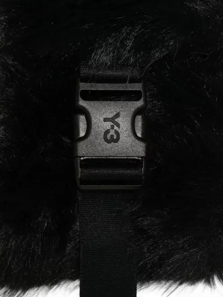 Fular Y-3 cu cataramă negru
